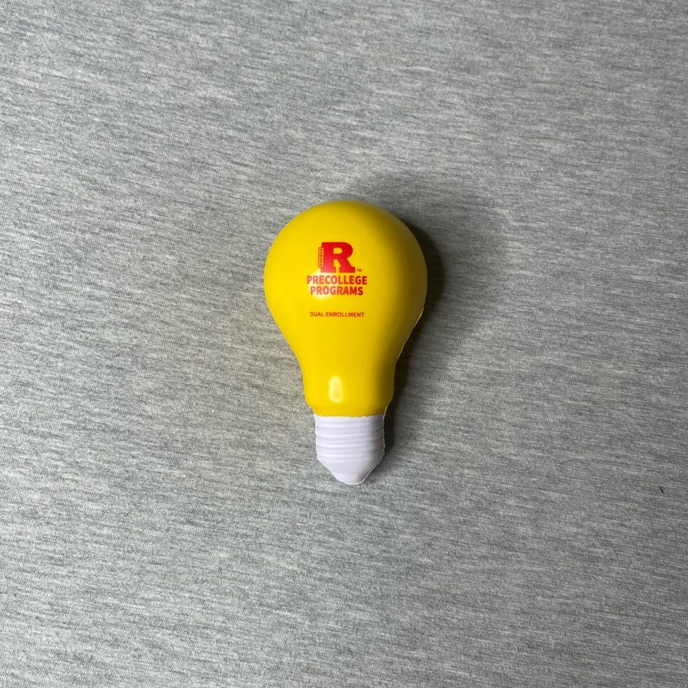 Rutgers PreCollege Programs Lightbulb Squishy Cushioned Stress Ball